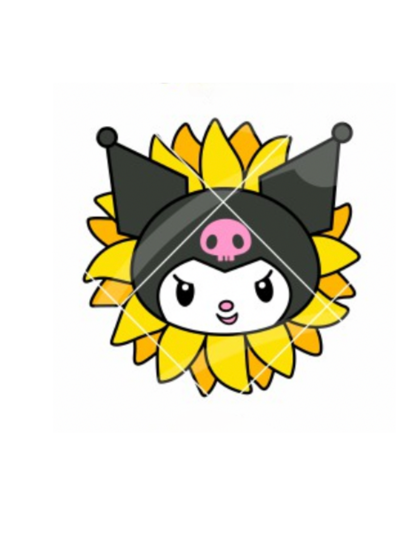 Kuromi Sunflower Face