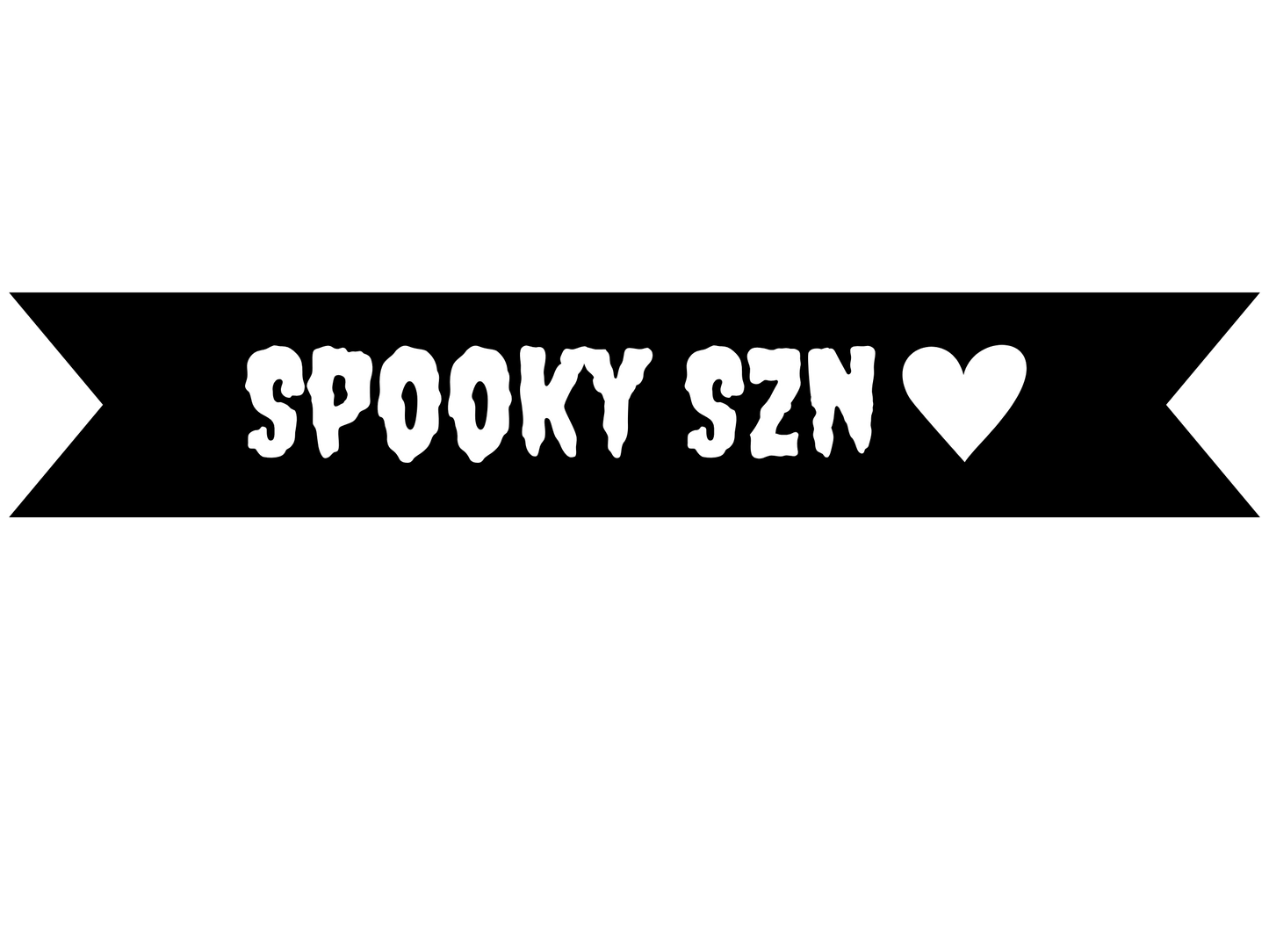 Spooky SZN Vinyl On Ribbon