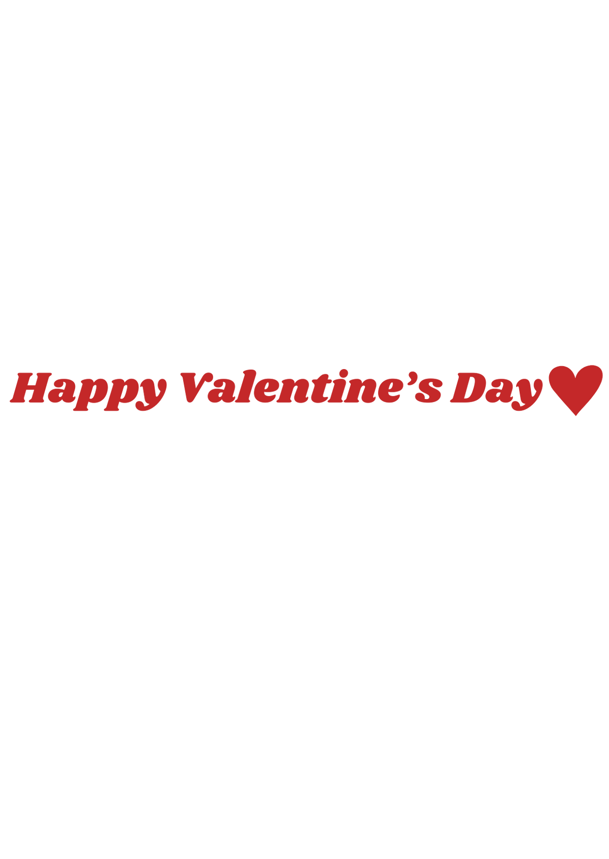 Happy Valentine's Day Vinyl