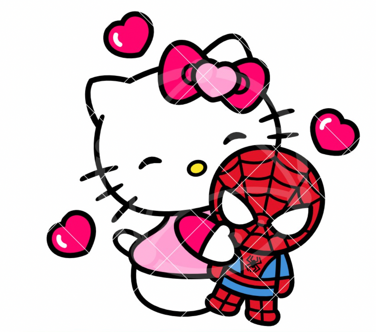 Hello Kitty with Spiderman