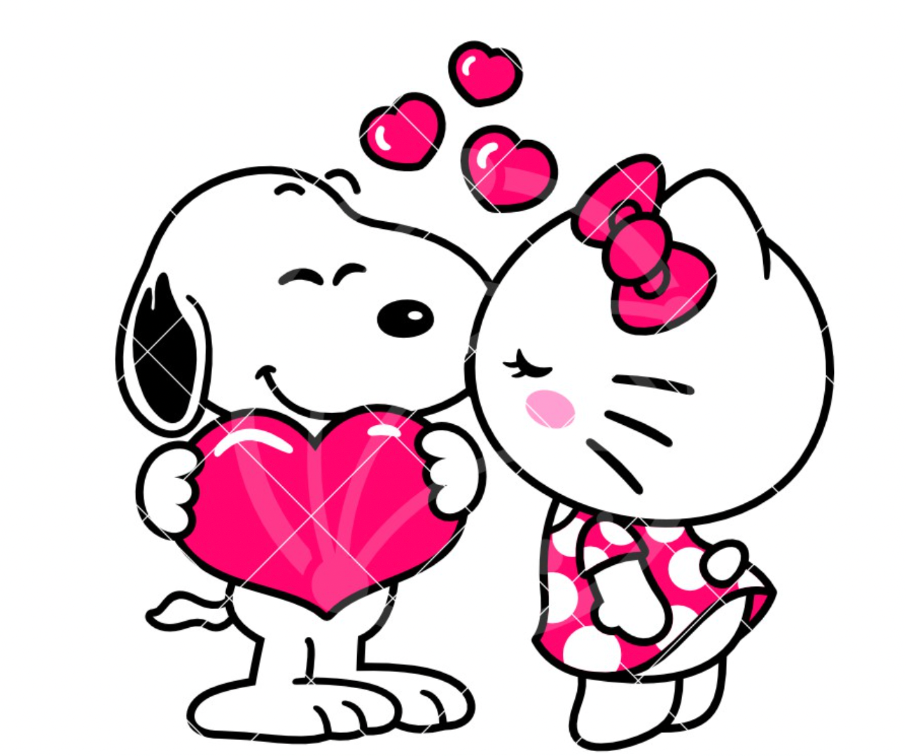 Hello Kitty with Snoopy