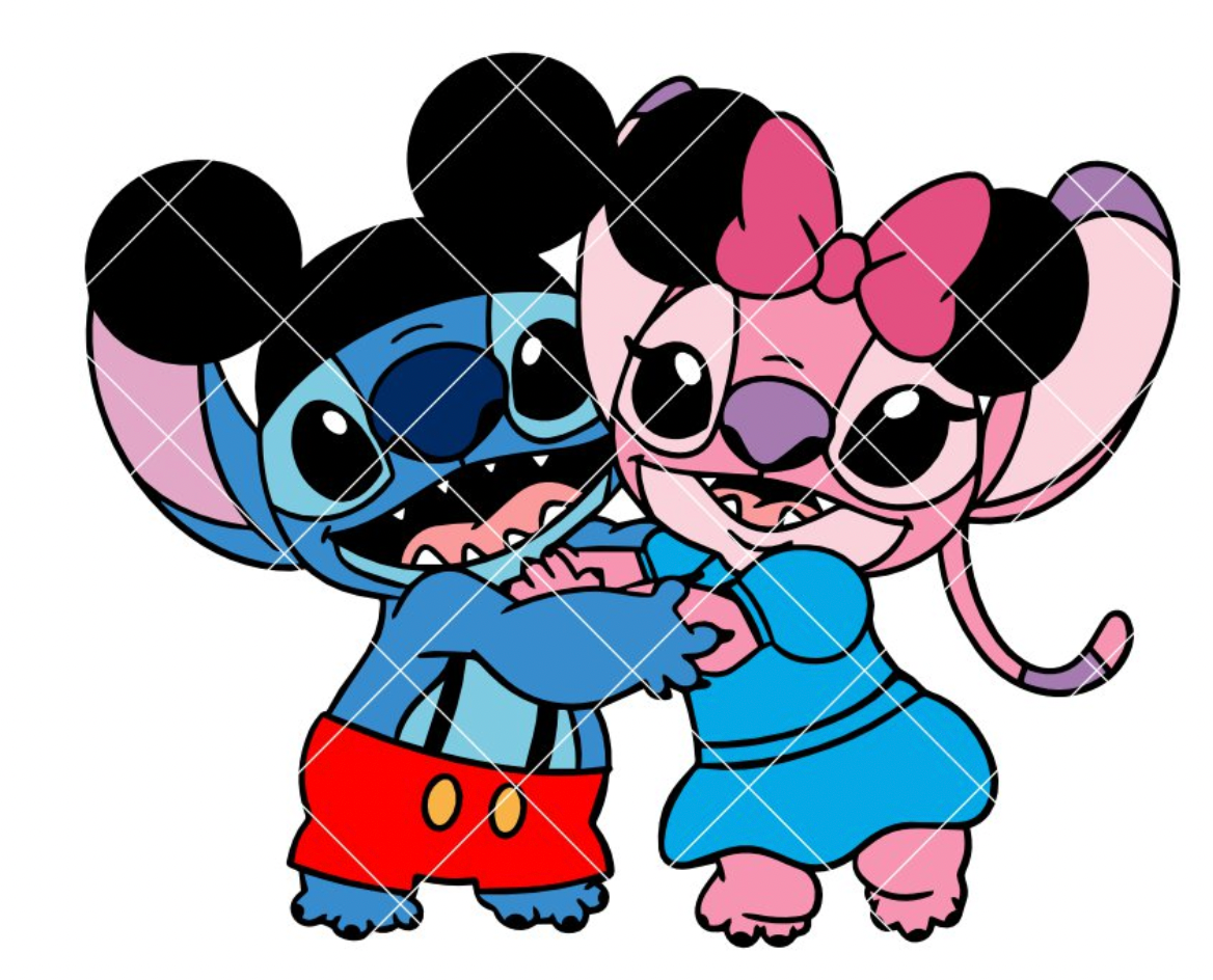 Stitch and Angel Mickey and Minnie