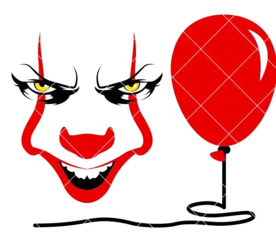 Pennywise Face with Balloon