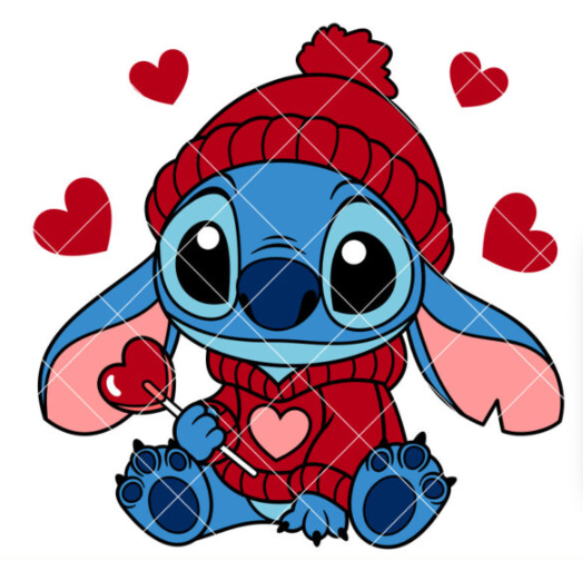 Stitch Valentine Candy Heart