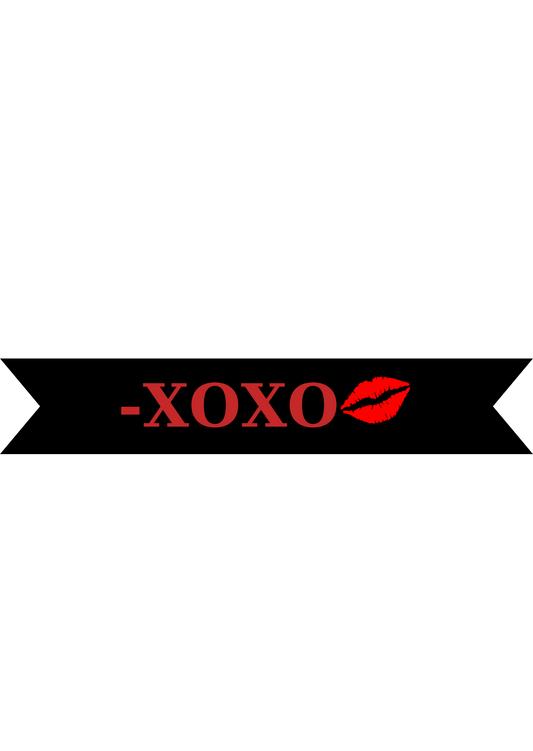 - XOXO Vinyl on Ribbon