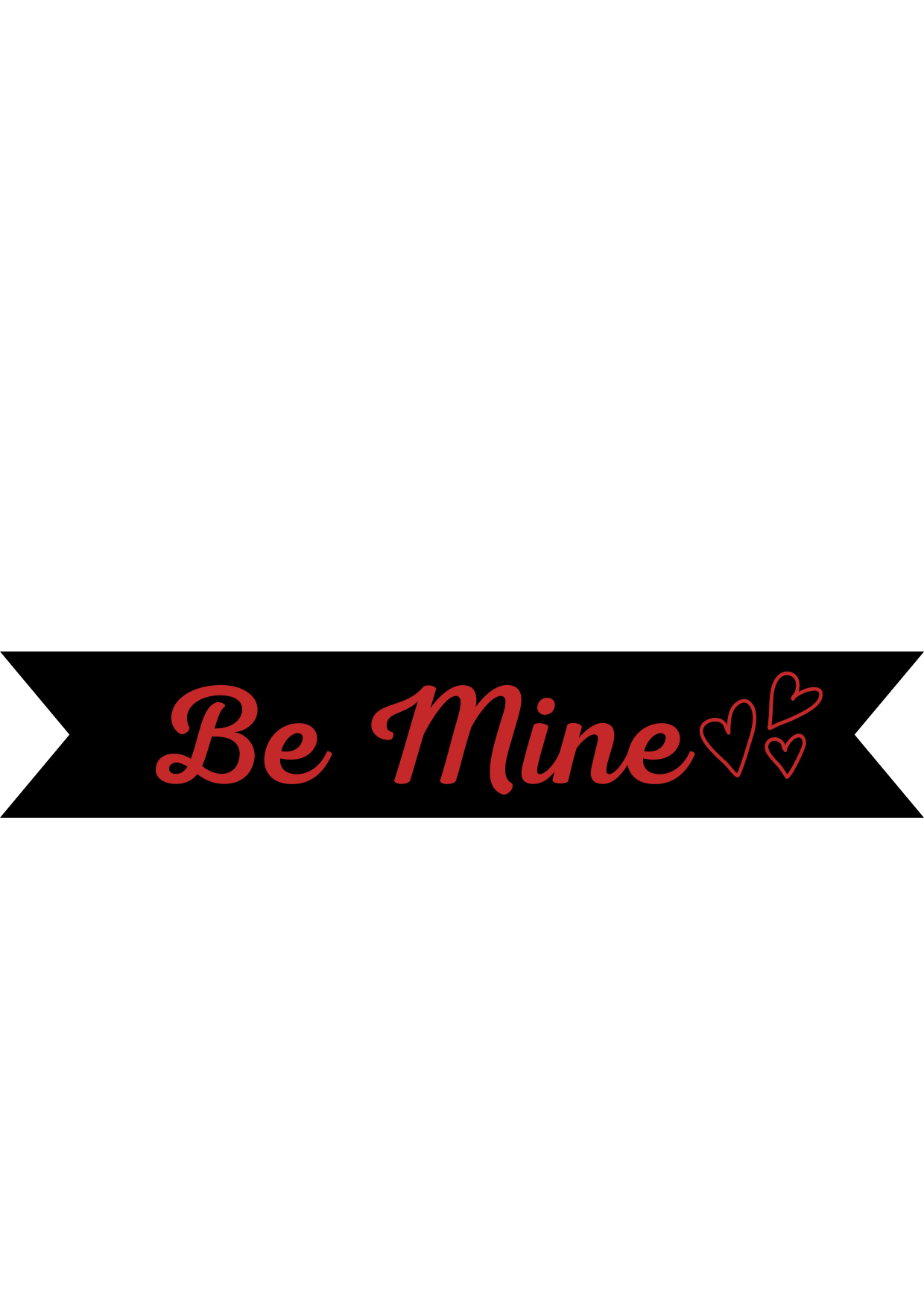 Be Mine Vinyl On Ribbon
