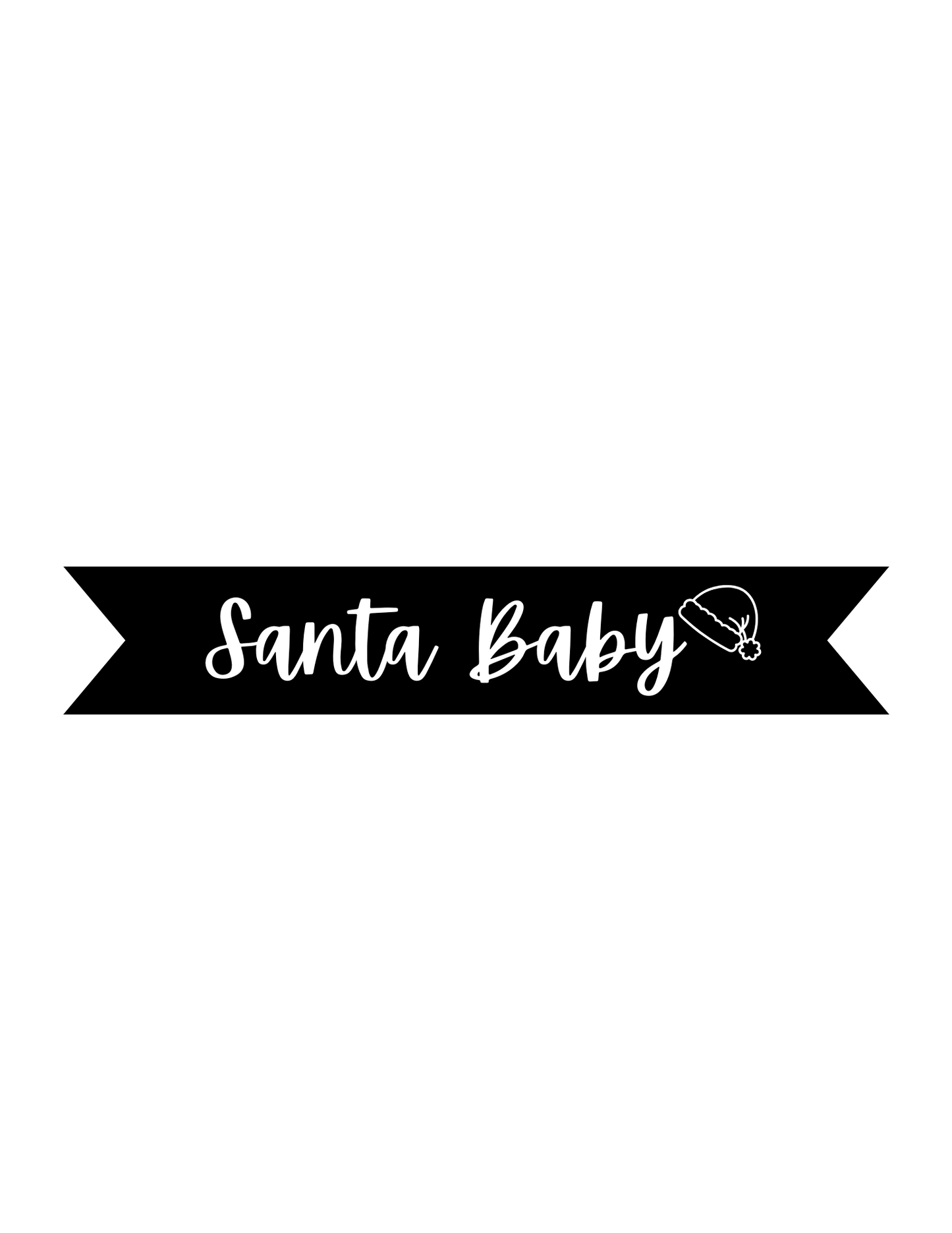 Santa Baby Vinyl on Ribbon