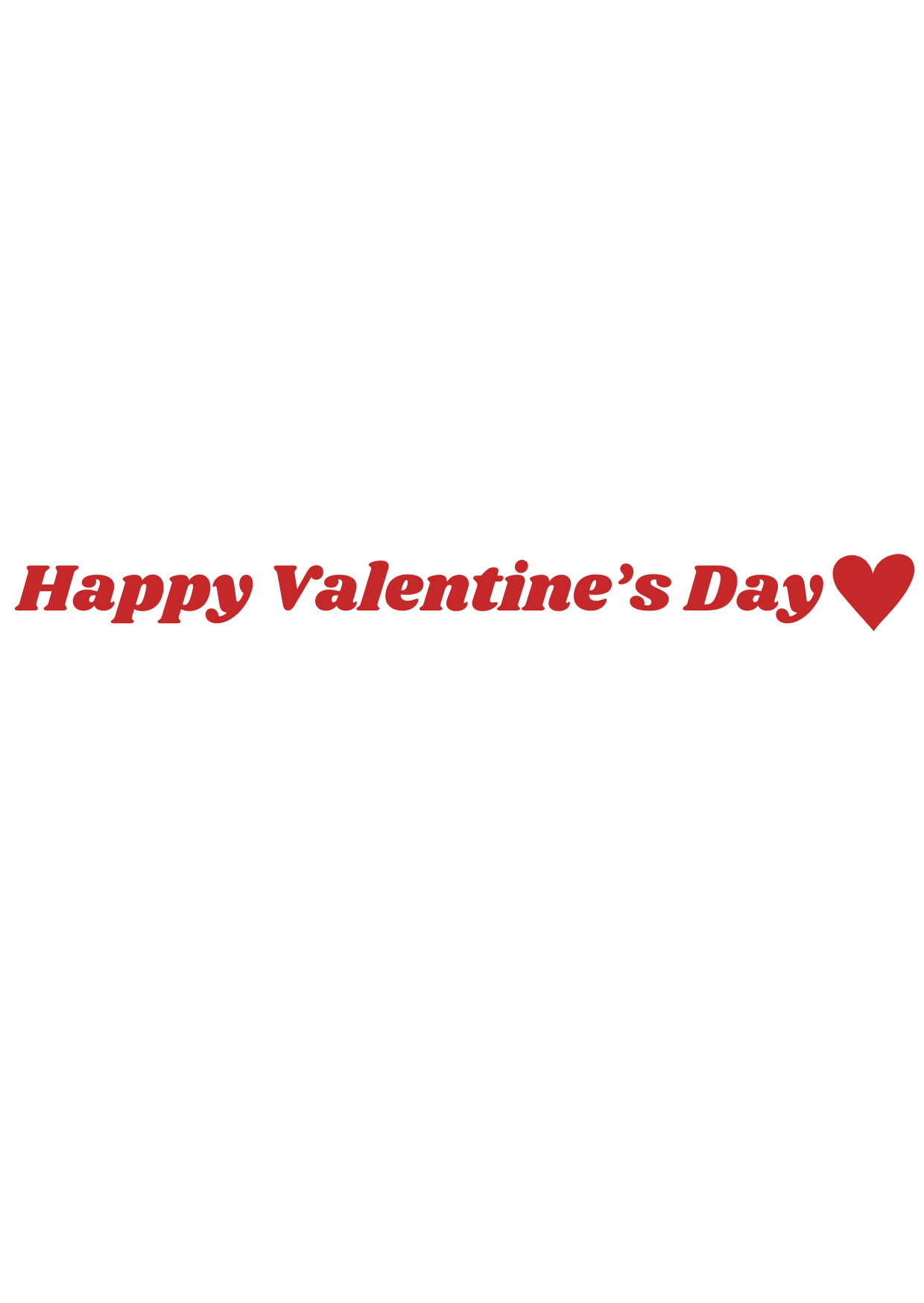 Happy Valentine's Day Vinyl
