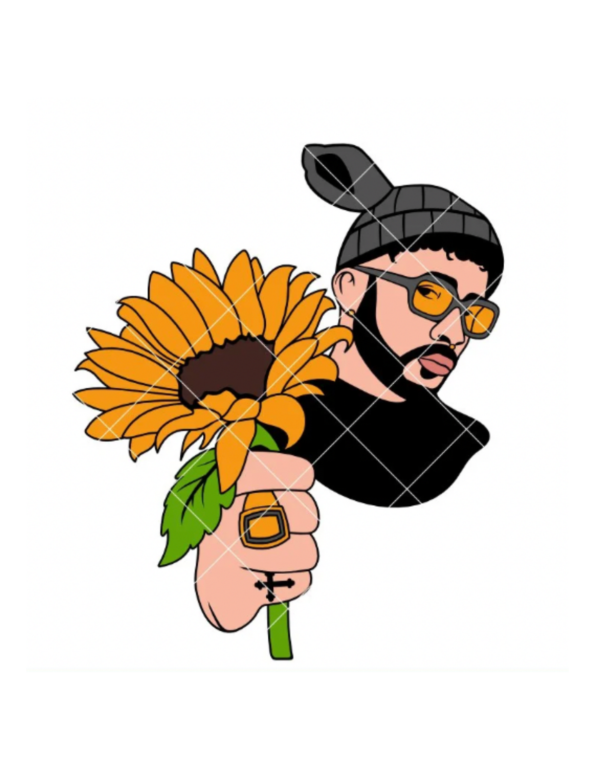 Bad Bunny Sunflower 1