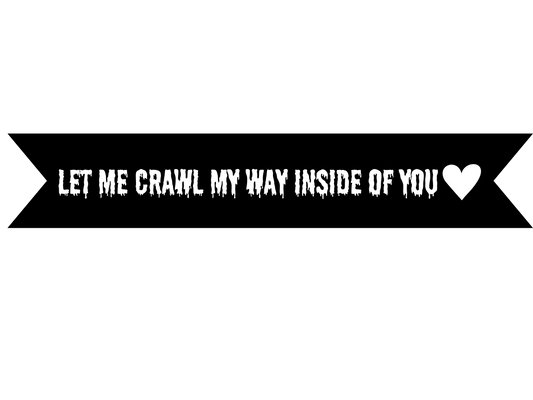 Let Me Crawl My Way Inside Of You Vinyl On Ribbon