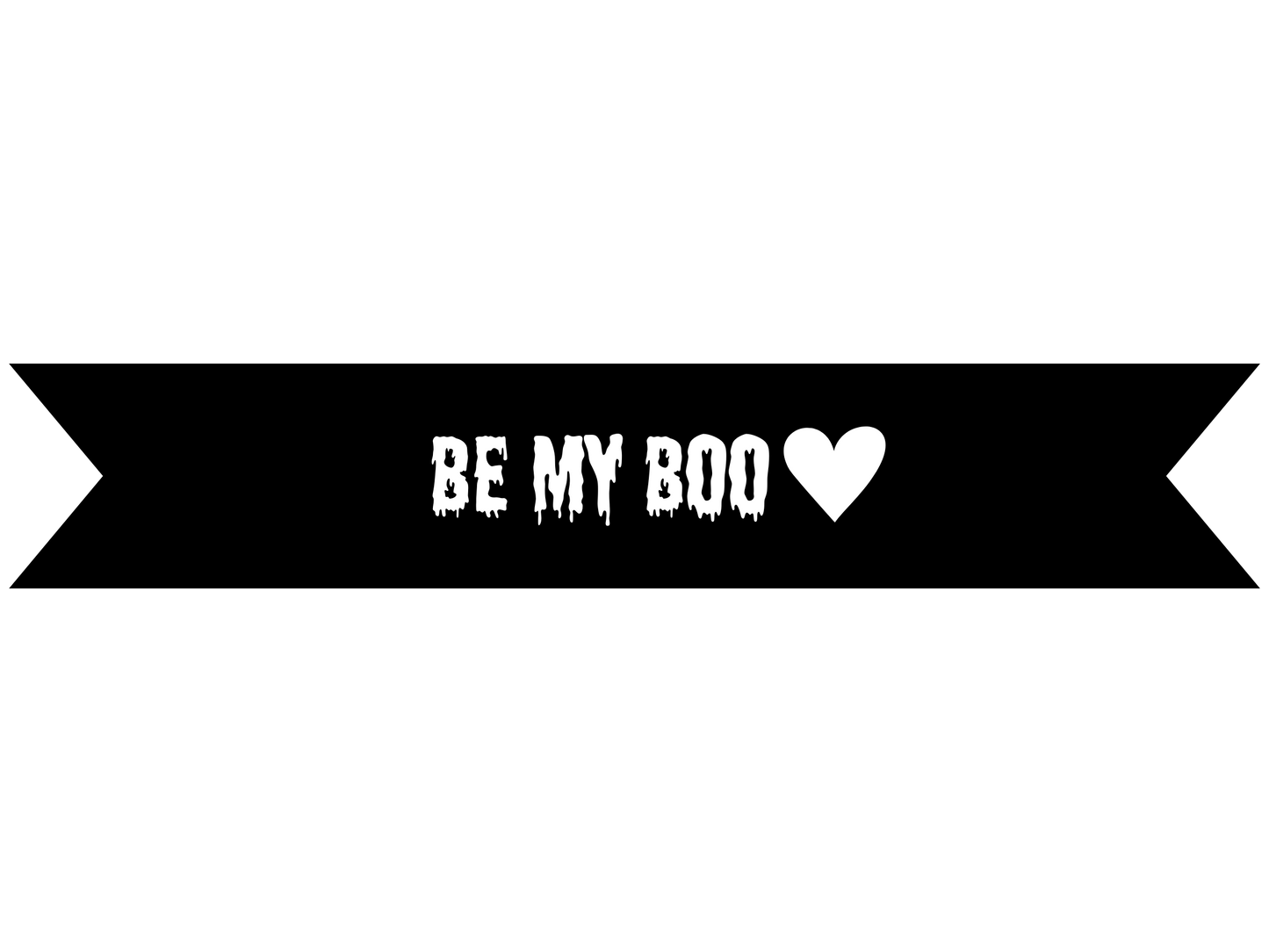 Be My Boo Vinyl On Ribbon