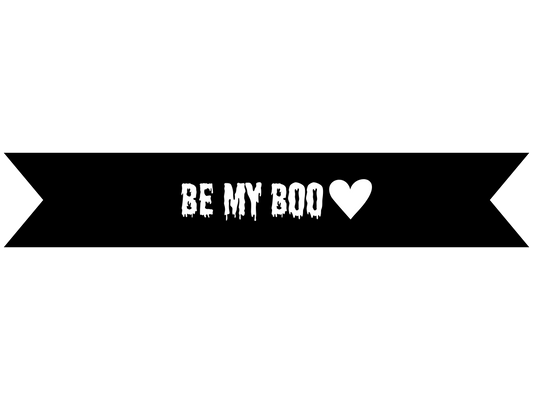 Be My Boo Vinyl On Ribbon