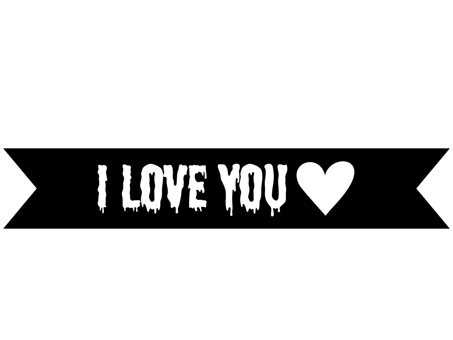 I Love You Vinyl On Ribbon
