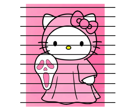HK Holding Scream Ghostface Pink