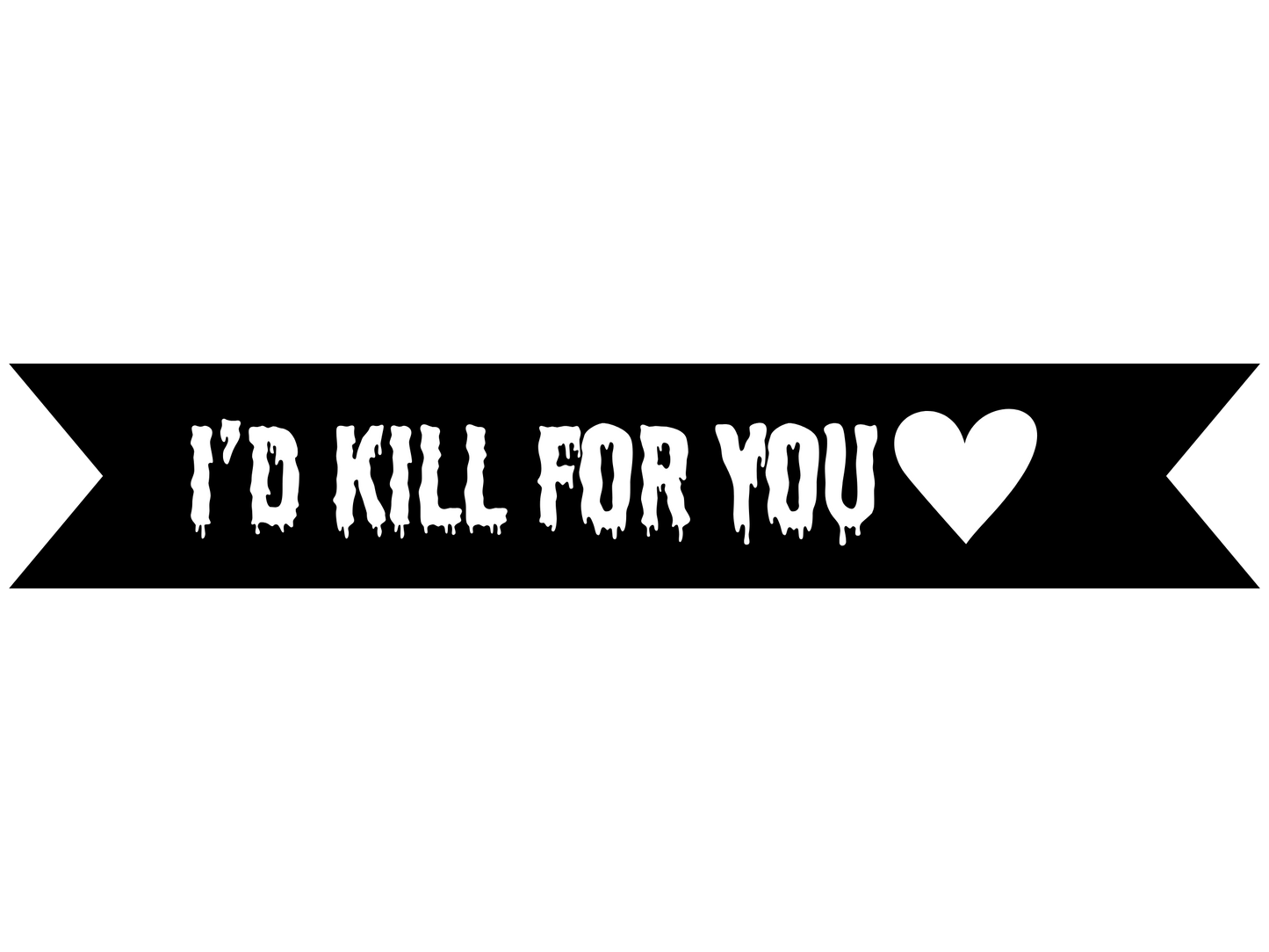 I'd Kill For You Vinyl On Ribbon
