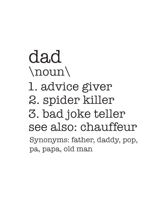 Dad Definition Topper