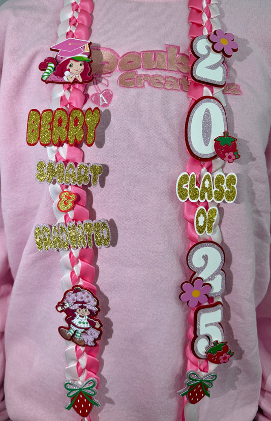 Strawberry Shortcake Graduation Lei