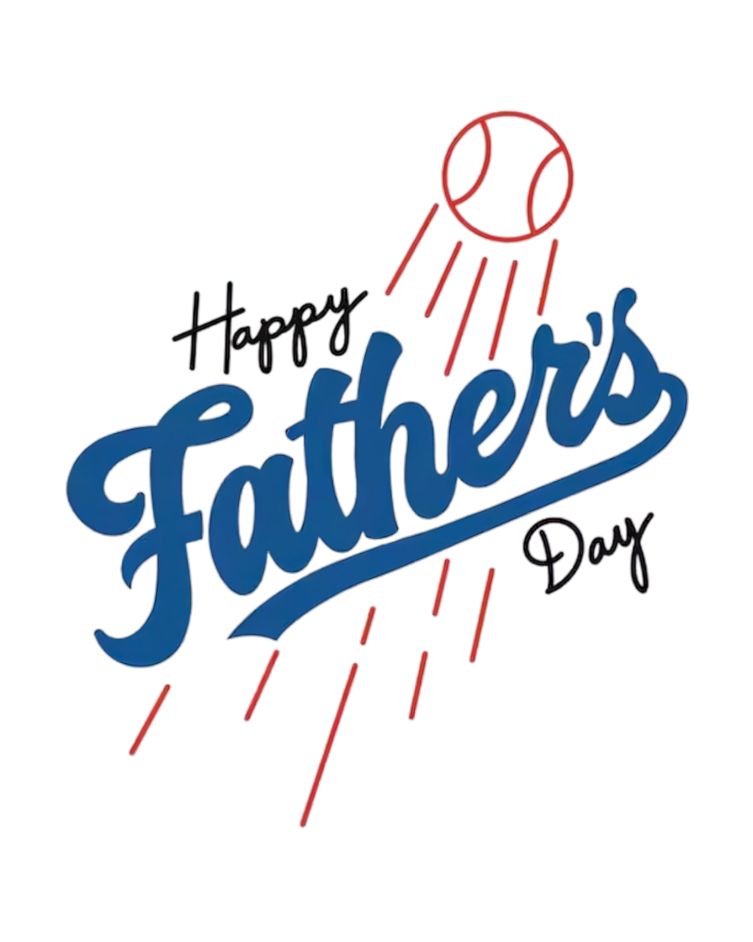 Happy Dodger's Father's Day Topper