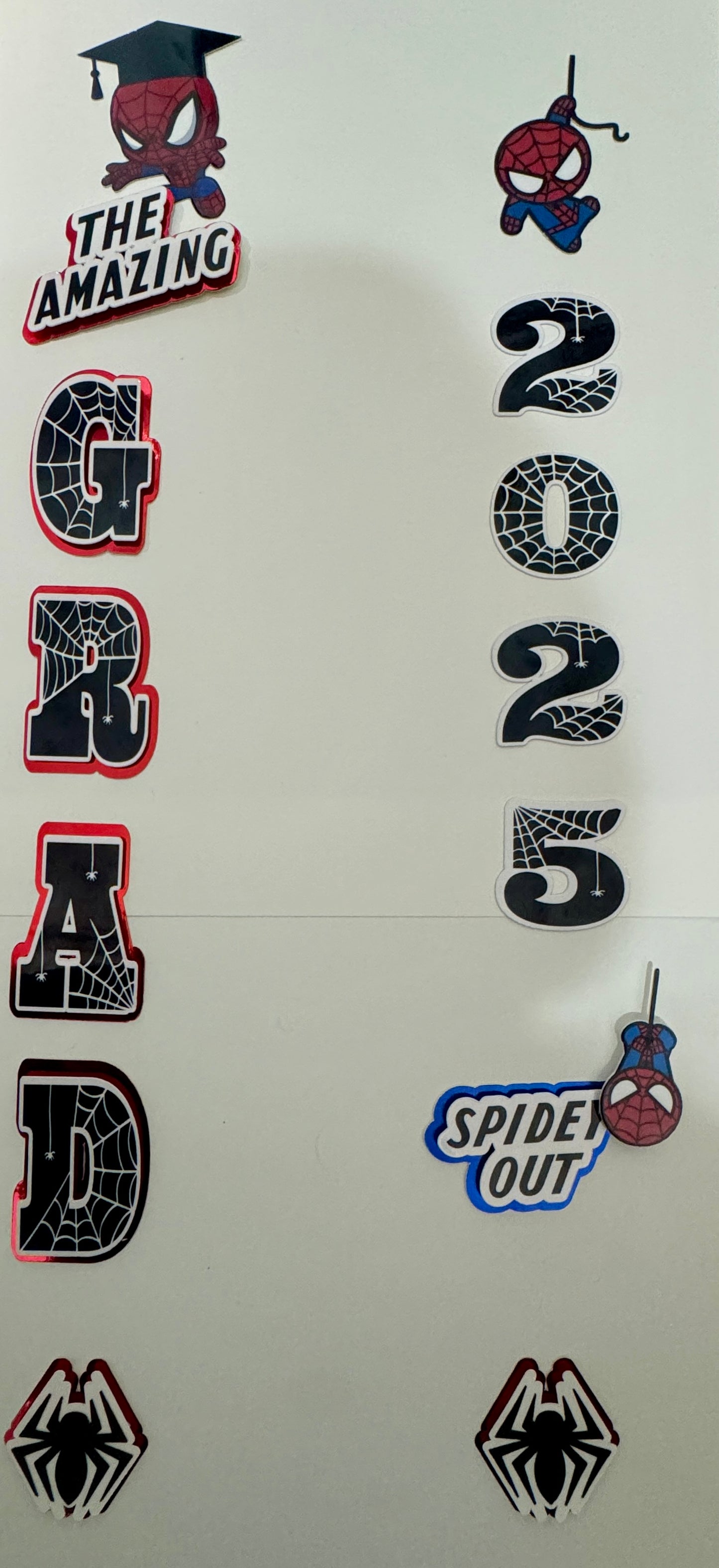 Spiderman Grad Lei Topper Kit