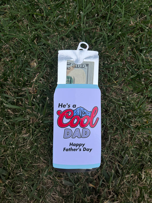 He's A Cool Dad Money/Gift Card Holder