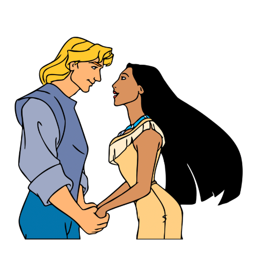 Pocahontas and John Smith