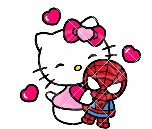 Hello Kitty with Spiderman