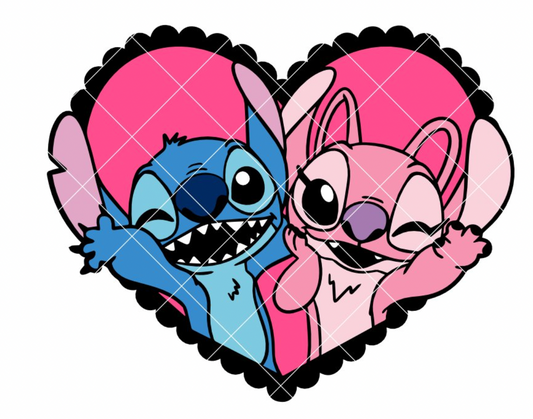 Stitch and Angel Heart