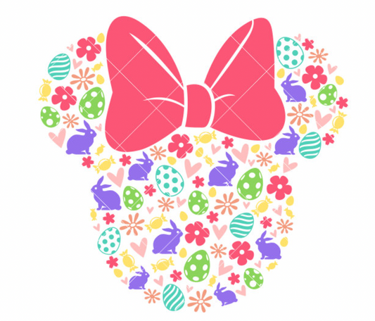 Easter Minnie Mouse Face