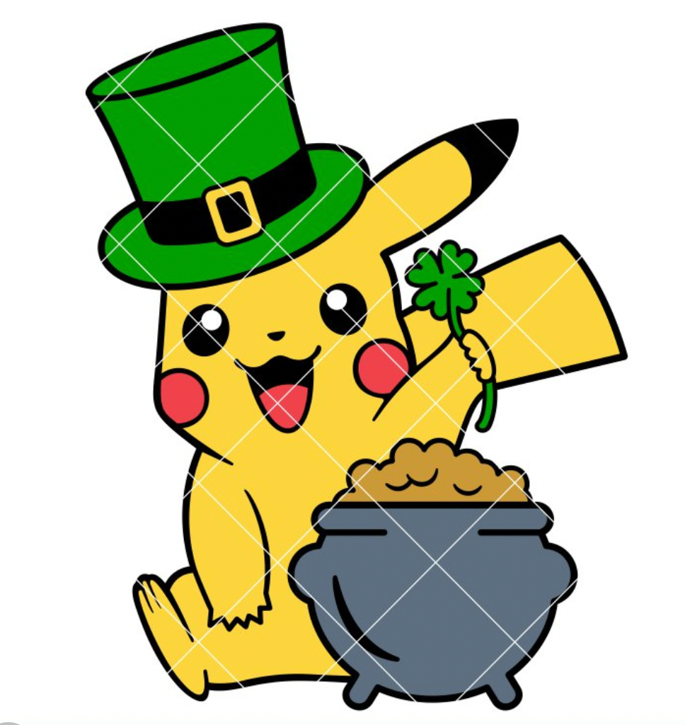 Pikachu St. Patricks Day