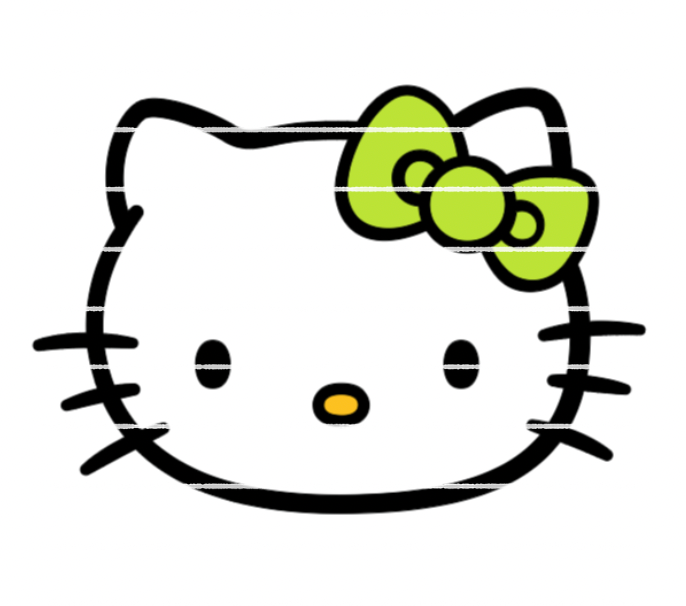 Hello Kitty Face St. Patricks Day