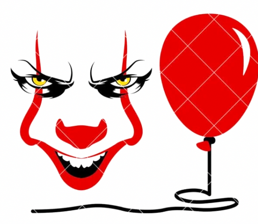 Pennywise Face with Balloon