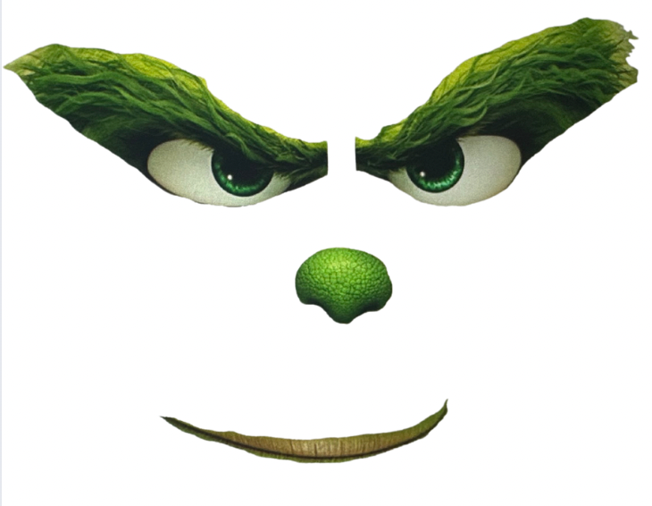 Grinch Bouquet Face