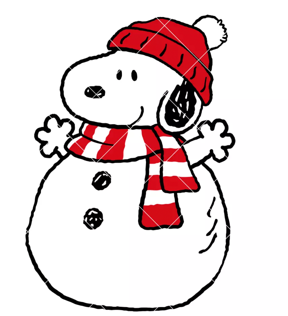Snoopy Snowman