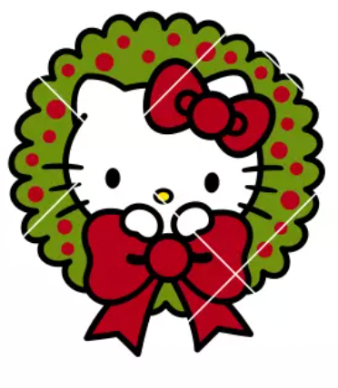 HK Christmas Wreath Bow