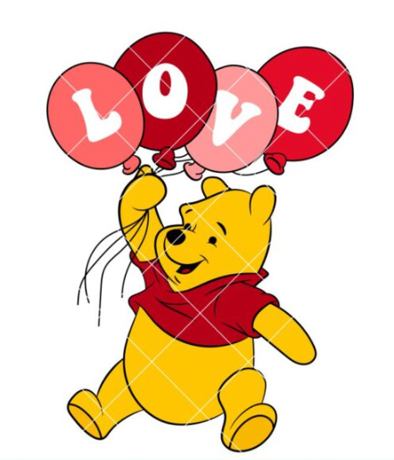 LOVE Balloons Winnie The Pooh