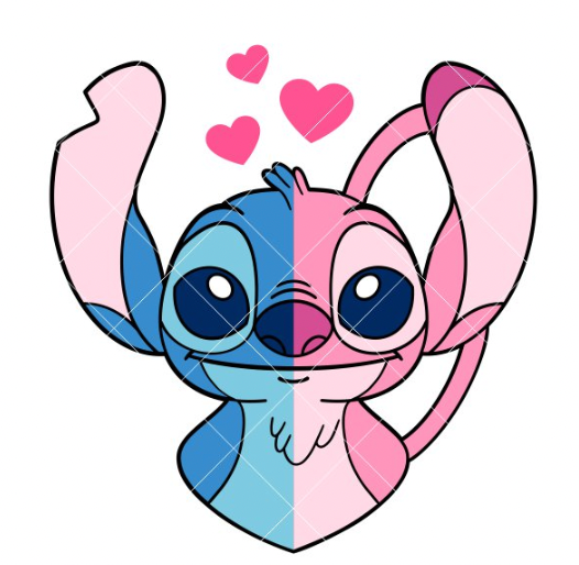 Stitch and Angel Puzzle Piece