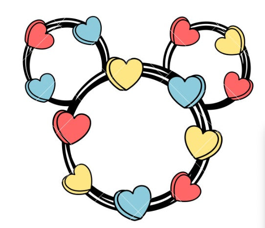 Candy Hearts Mickey