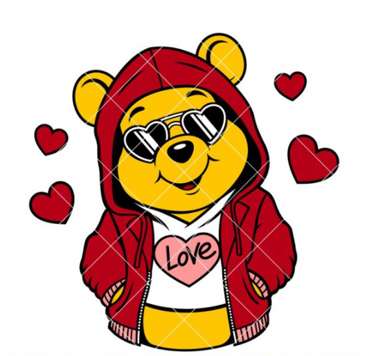 Love Heart Winnie The Pooh